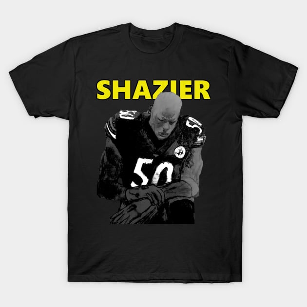 Pittsburgh Legends - Shazier T-Shirt by JmacSketch